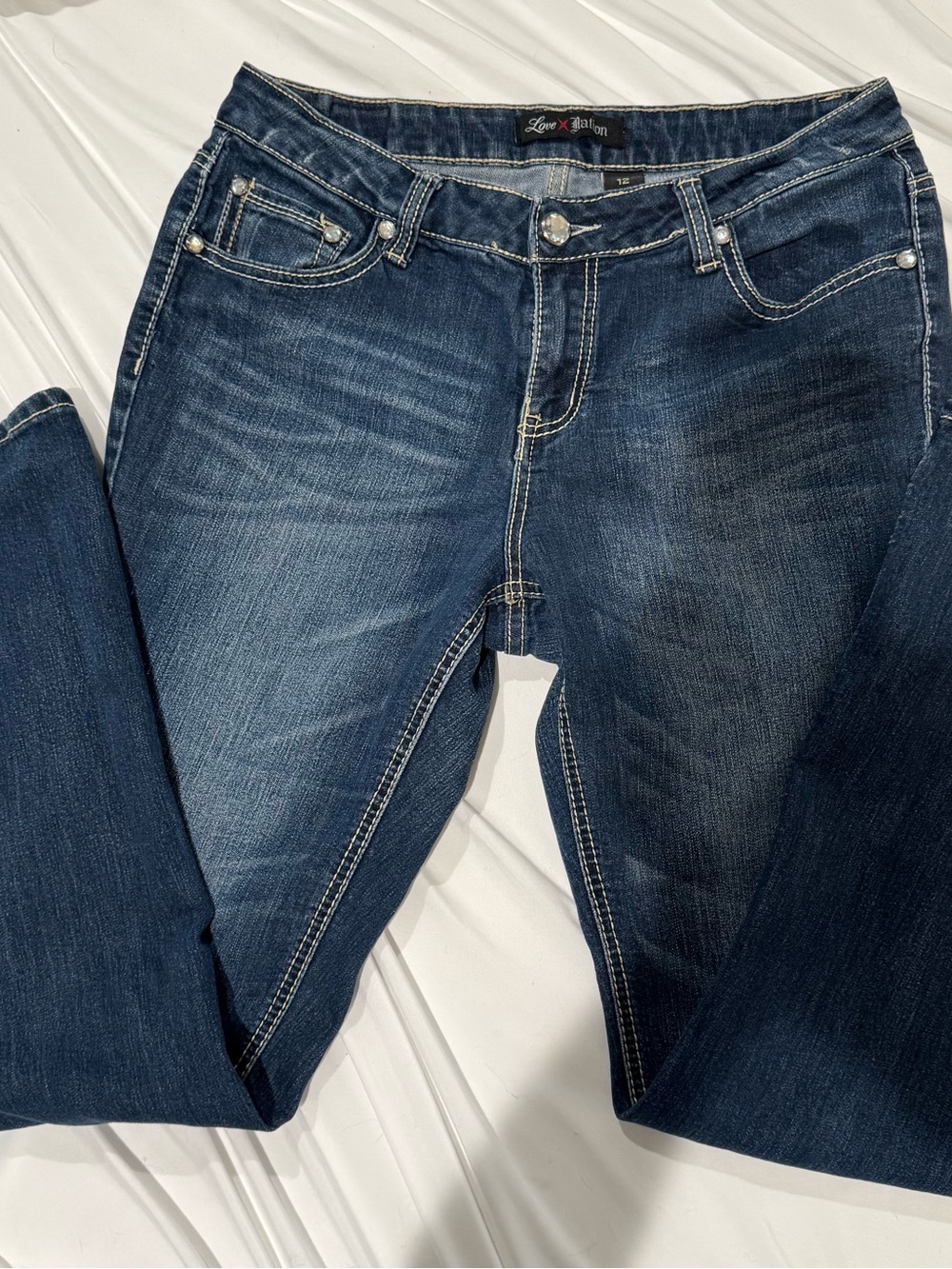Love Nation Women’s Dark Blue Stretch Jeans